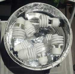 192W of CFLs on a stacked light top (for space bucket)